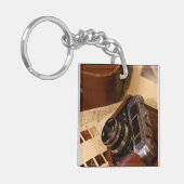 analoge fotocamera Retro Sleutelhanger (Voorkant Links)