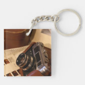 analoge fotocamera Retro Sleutelhanger (Achterkant)