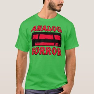 Analoge Horror Rood VHS Tape Retro 80s 90s d T-shirt
