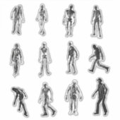 Analoge Horror Zombie Stickers (Voorkant)