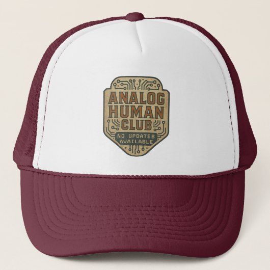 Analoge Human Club Trucker Hat -  & vet Trucker Pet (Voorkant)