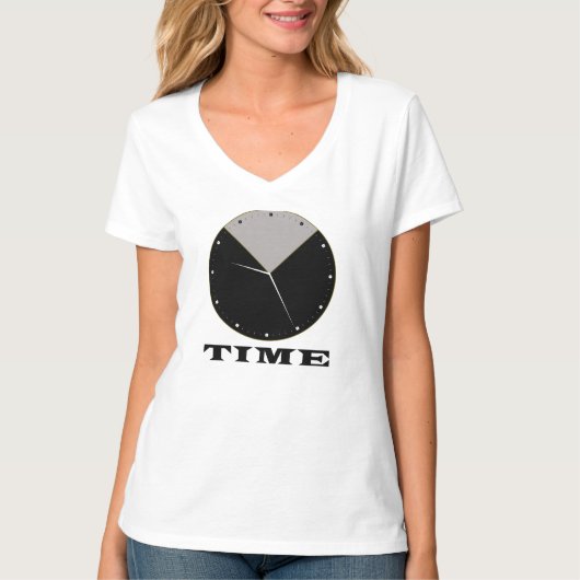 Analoge klok t-shirt (Voorkant)