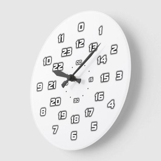 Analoge klok van 24 uur (Hoek)