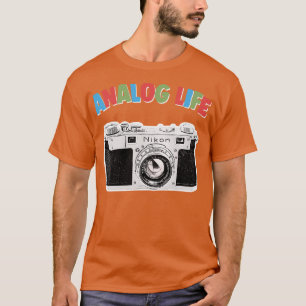 Analoge Life Camera Geek Gift Design 1 T-shirt