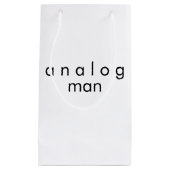Analoge Man Witte Klein Cadeauzakje (Voorkant)