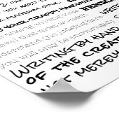 Analoge manifest schrijven poster (Hoek)