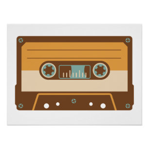 Analoge Mix Tape Cassette Perfect Poster