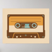 Analoge Mix Tape Cassette Poster (Voorkant)
