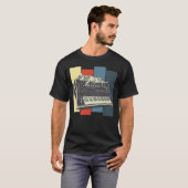  analoge modulair Synthesizer-toetsenbord T-shirt (Voorkant volledig)