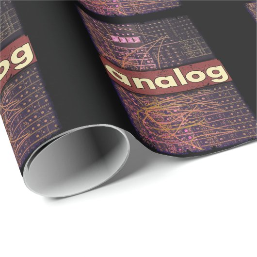 analoge modulaire Synthesizer Retro Synth Producer Cadeaupapier (Rol Hoek)