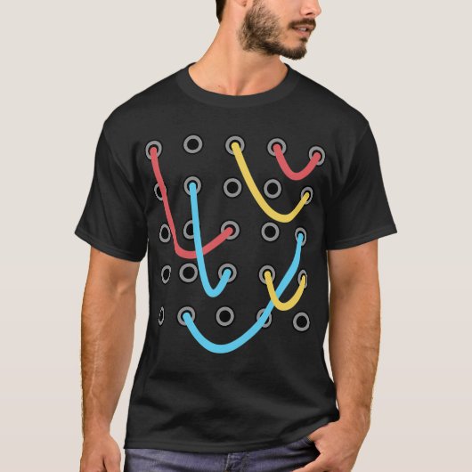 Analoge modulaire synthesizer t-shirt (Voorkant)