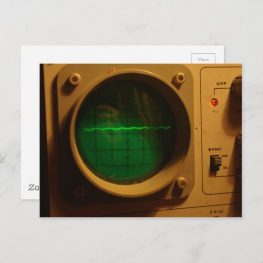 Analoge Oscilloscoop 1964 Briefkaart (Voorkant / Achterkant)