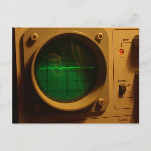 Analoge Oscilloscoop 1964 Briefkaart (Voorkant)