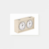 Analoge schaakklok post-it® notes (Voorkant)