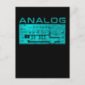 Analoge Synthesizer Keyboard Briefkaart (Voorkant)