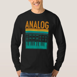 Analoge Synthesizer Toetsenbord Musicus Toetsenist T-shirt