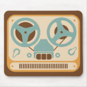 Analoge taperecorder weergeven muismat (Voorkant)