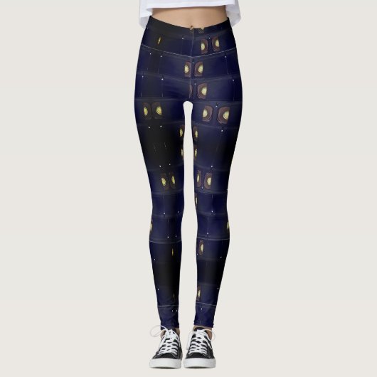 Analoge tijden leggings (Voorkant)
