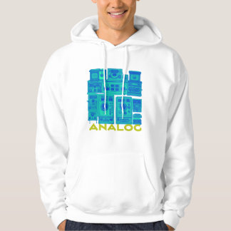 Analoge vibes: retro-technisch ontwerp hoodie