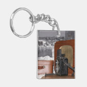 analoge videocamera Retro Sleutelhanger (Voorkant Links)