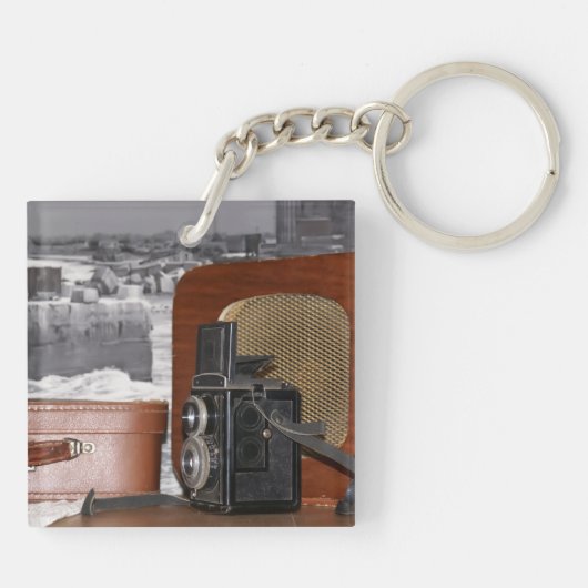 analoge videocamera Retro Sleutelhanger (Achterkant)