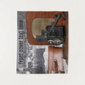 analoge videocamera Retro Wandkleed (Voorkant)