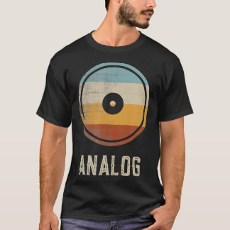 Analoge Vinyl Retro Music Lover Record Audi T-shirt