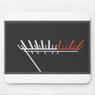 Analoge volumegaspeilingen van VU-meter Muismat