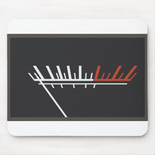 Analoge volumegaspeilingen van VU-meter Muismat (Voorkant)