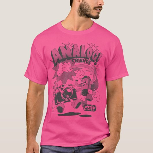 Analoge vrienden t-shirt (Voorkant)