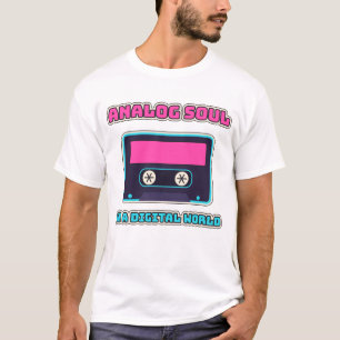 Analoge Ziel In Een Digitale Wereld Retro Cassette T-shirt