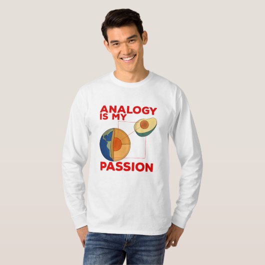 Analogie is mijn passie t-shirt (Voorkant volledig)