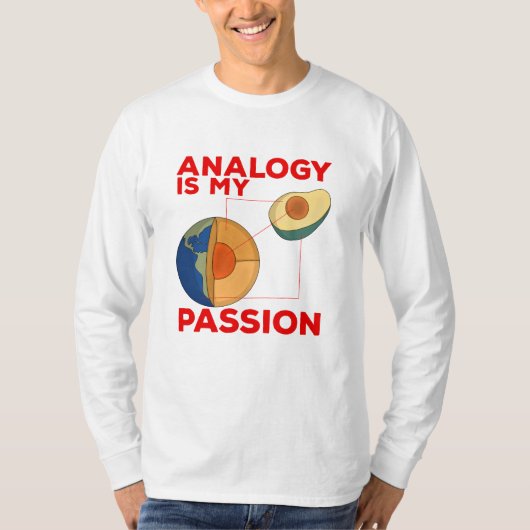 Analogie is mijn passie t-shirt (Voorkant)