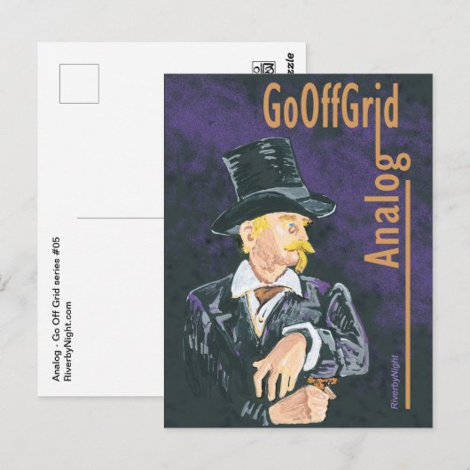 Analoog - Go Off Grid serie #05 Briefkaart (Voorkant / Achterkant)