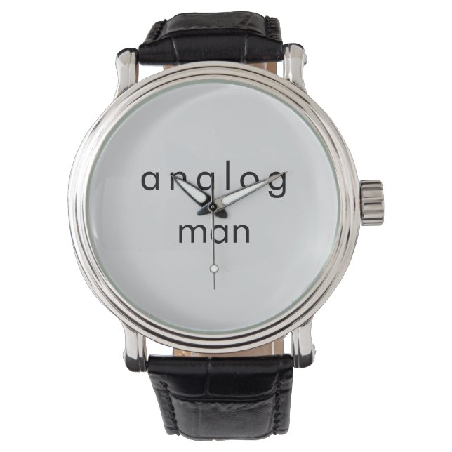 Analoog Man audiofiel Horloge (Voorkant)