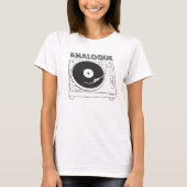 Analoque Nonstop - Cool 80s Ontwerp met Platenspel T-shirt (Voorkant)