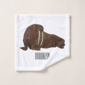 Analyse Walrus cartoon Bad Handdoek (Wasdoekje)