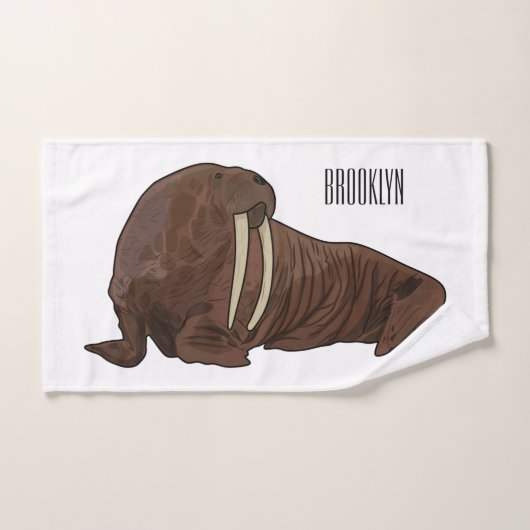 Analyse Walrus cartoon Bad Handdoek (Handdoek)