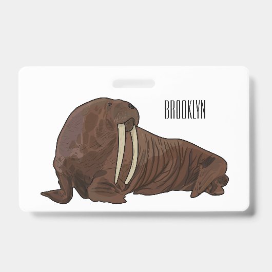 Analyse Walrus cartoon Badge (Voorzijde)
