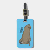 Analyse Walrus cartoon Bagagelabel (Voorkant verticaal)