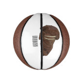 Analyse Walrus cartoon Basketbal (Verticaal)