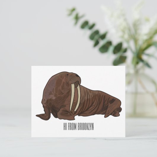 Analyse Walrus cartoon Briefkaart (Staand voorkant)