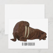 Analyse Walrus cartoon Briefkaart (Voorkant / Achterkant)