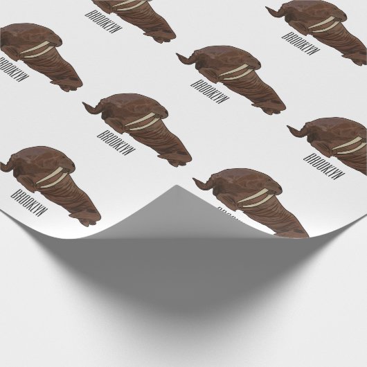 Analyse Walrus cartoon Cadeaupapier (Hoek)