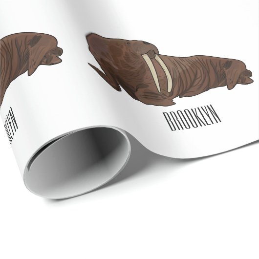 Analyse Walrus cartoon Cadeaupapier (Rol Hoek)