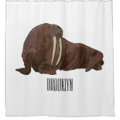 Analyse Walrus cartoon Douchegordijn (Voorkant)