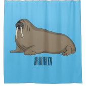 Analyse Walrus cartoon Douchegordijn (Voorkant)