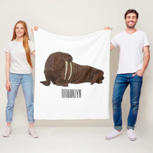 Analyse Walrus cartoon Fleece Deken
