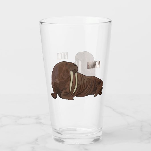 Analyse Walrus cartoon Glas (Achterkant)