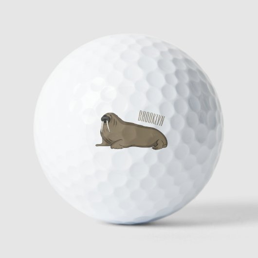 Analyse Walrus cartoon Golfballen (Voorkant)